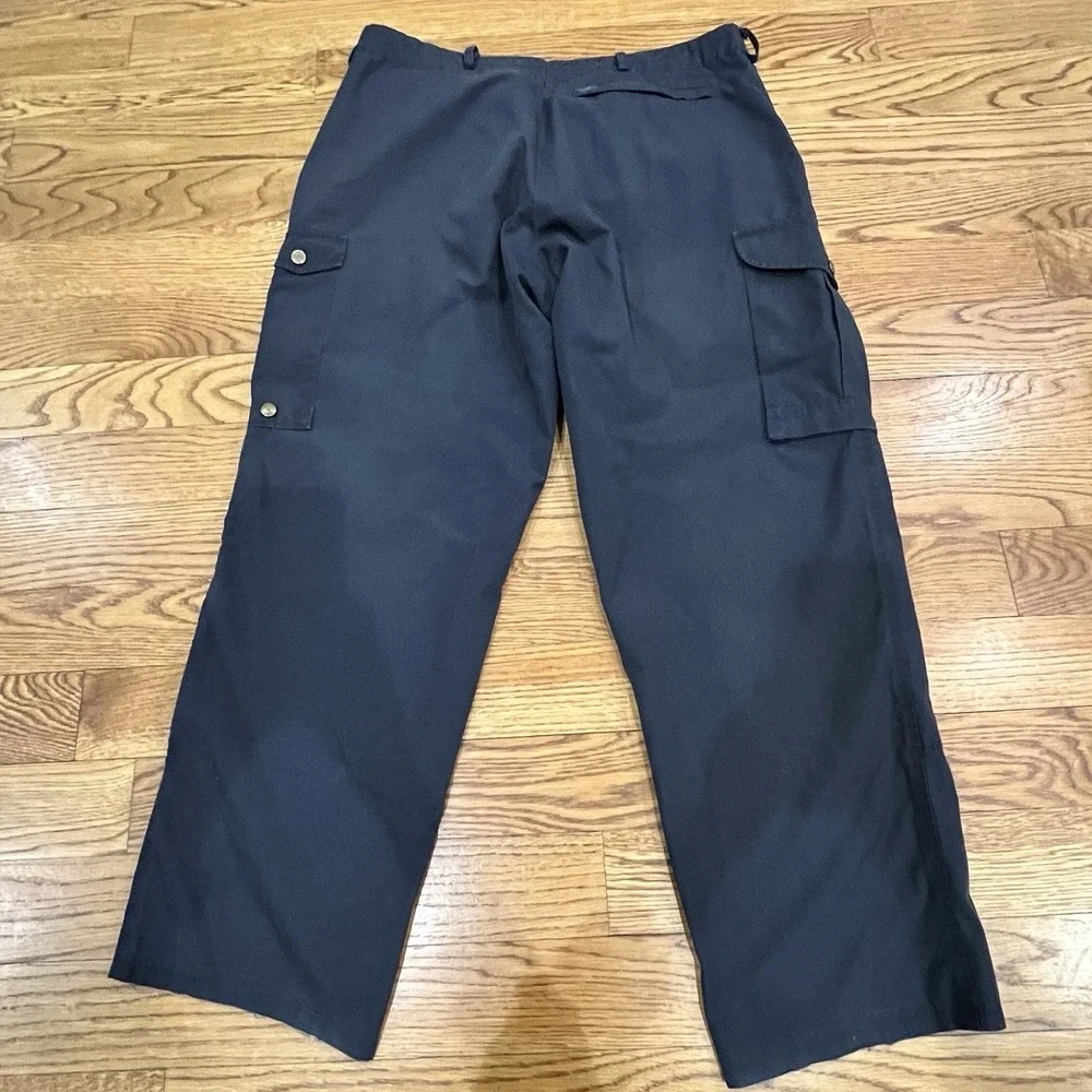 Fjallraven Pants Mens 38x30 Dark‎ Blue G-1000 Cargo Hiking Outdoor